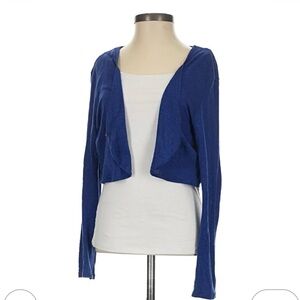 J by JOIE Cropped Open-Front Women's Sweater. Light piece for layering.